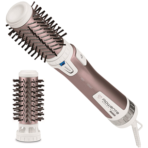 Rowenta Brush Activ Premium Care, 1000 W, balta/rozā zelta – Matu veidotājs CF9540F0