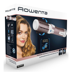 Rowenta Brush Activ Premium Care, 1000 W, white/rose gold - Rotating airbrush