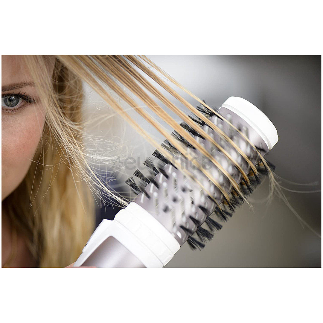 Rowenta Brush Activ Premium Care, 1000 Вт, белый/розовое золото - Фен-щетка