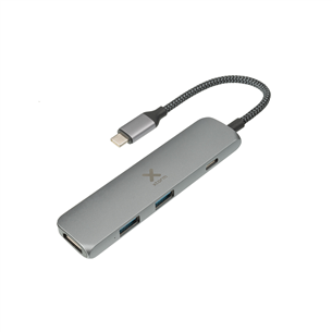Adapteris USB-C / HDMI; 2x USB3.0; USB-C, Xtorm
