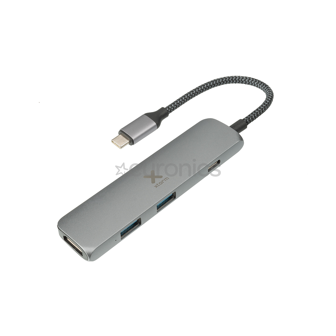 Adapteris USB-C / HDMI; 2x USB3.0; USB-C, Xtorm