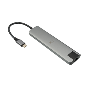 Adapter USB-C / HDMI; 2x USB3.0; USB-C; SD card reader; Ethernet port, Xtorm