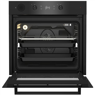 Beko, 71 L, pirolītiskā tīrīšana, melna - Iebūvējama elektriskā cepeškrāsns