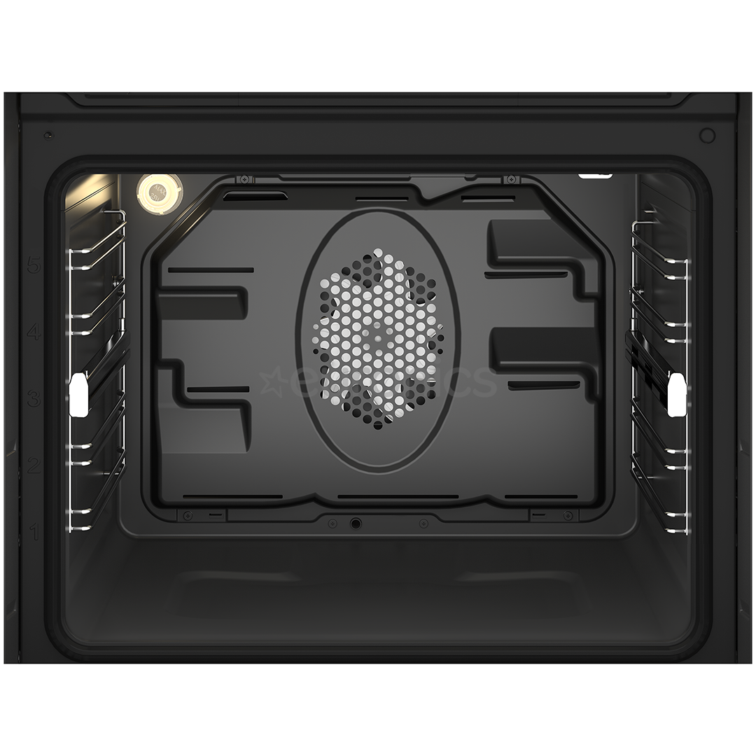 Beko, 71 L, pyrolytic cleaning, black - Built-in oven