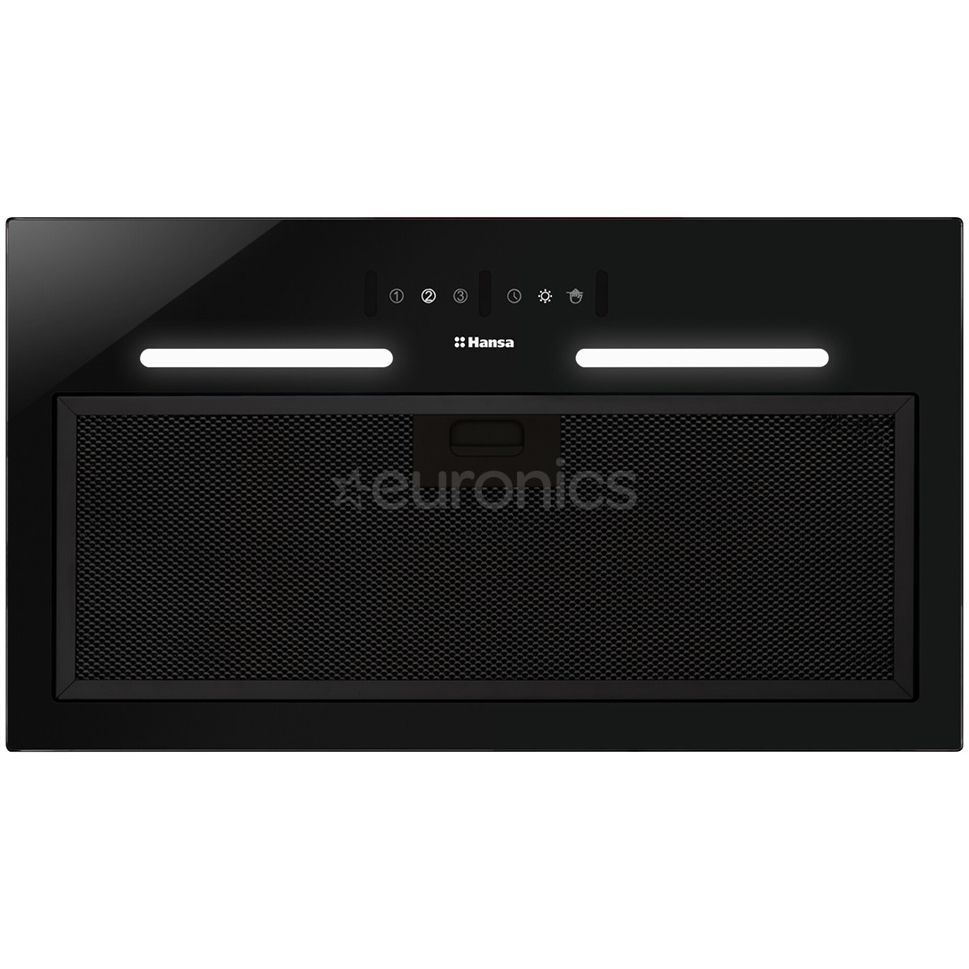 Hansa, 462 m³/h, melna - Iebūvējams tvaika nosūcējs