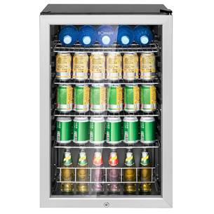 Bomann, 115 L, height 85 cm, grey/black - Beverage Cooler