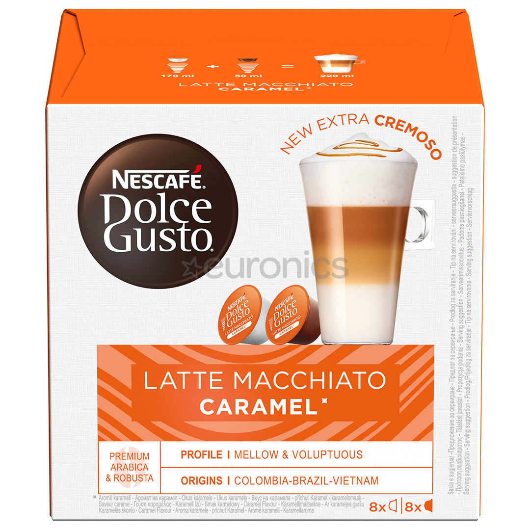 Nescafe Dolce Gusto Caramel Latte Macchiato, 8 porcijas - Kafijas kapsulas