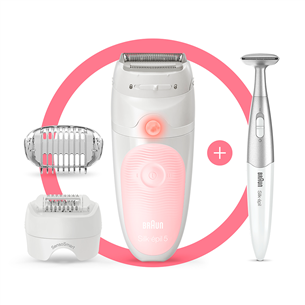 Braun Silk-épil 5, white/pink - Epilator set SES5820