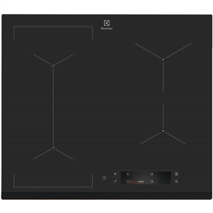 Electrolux, platums 59 cm, melna - Iebūvējama indukcijas plīts virsma