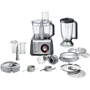 Bosch MultiTalent 8, 3.9 L/1.5 L, 1250 W, grey - Food processor MC812M865