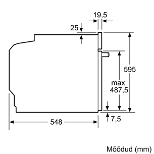 Built-in oven with pyrolytic cleaning Bosch