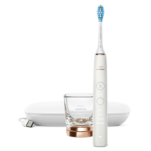 Philips Sonicare DiamondClean 9000, ceļojumu futrālis, balta/vara - Elektriskā zobu birste HX9911/94