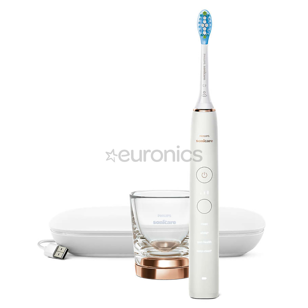 Philips Sonicare DiamondClean 9000, ceļojumu futrālis, balta/vara - Elektriskā zobu birste