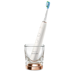 Philips Sonicare DiamondClean 9000, ceļojumu futrālis, balta/vara - Elektriskā zobu birste