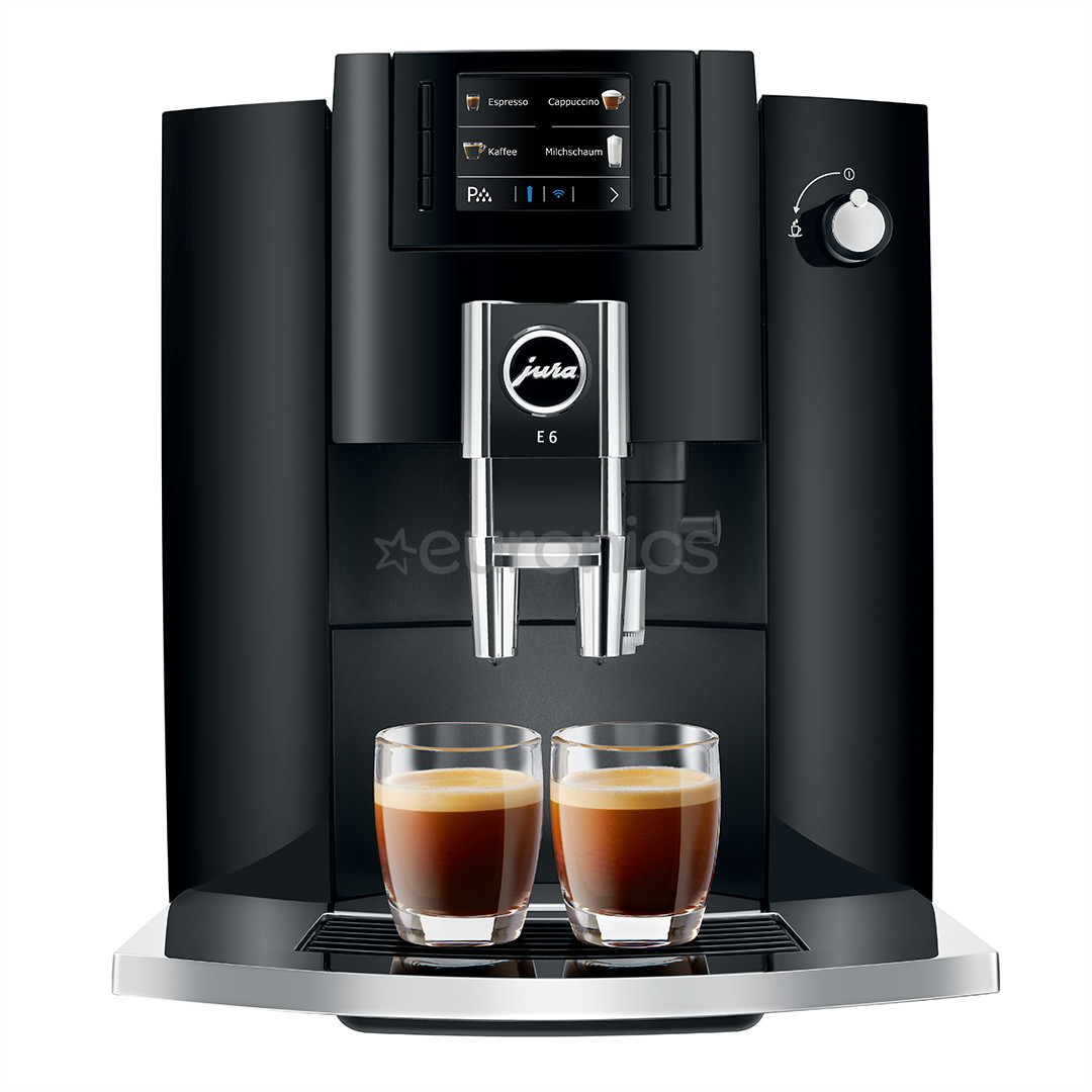 JURA E6, melna - Kafijas automāts