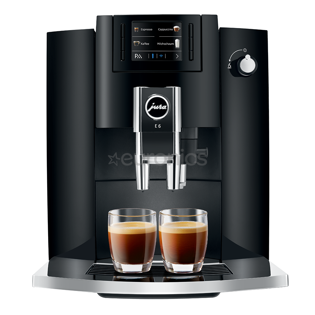 JURA E6, melna - Kafijas automāts