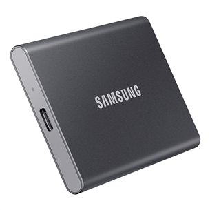 Samsung T7, 500 ГБ, USB 3.2, серый - Внешний накопитель SSD