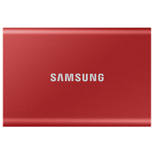 Samsung T7, 500 ГБ, USB 3.2, красный - Внешний накопитель SSD