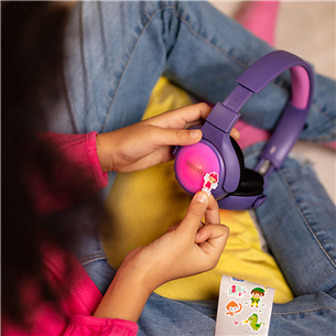 Philips TAKH-402, purple - On-ear Wireless Kids Headphones
