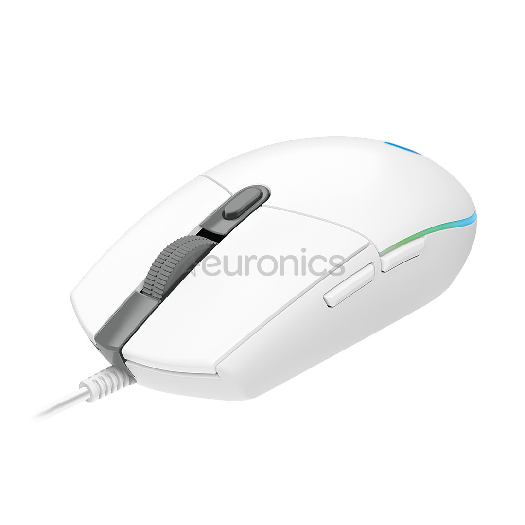 Logitech G102 LightSync, optiskā, balta - Datorpele ar vadu