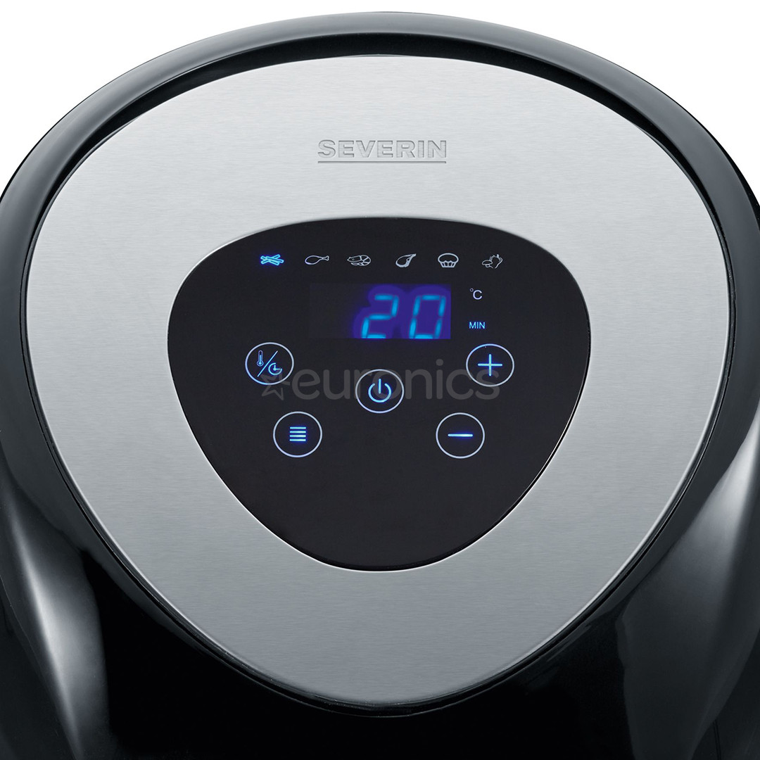 Severin, 1500 W, melna - Karstā gaisa friteris