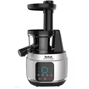 Tefal Juice & Clean, 150 Вт, серый/черный - Шнековая соковыжималка ZC420E38