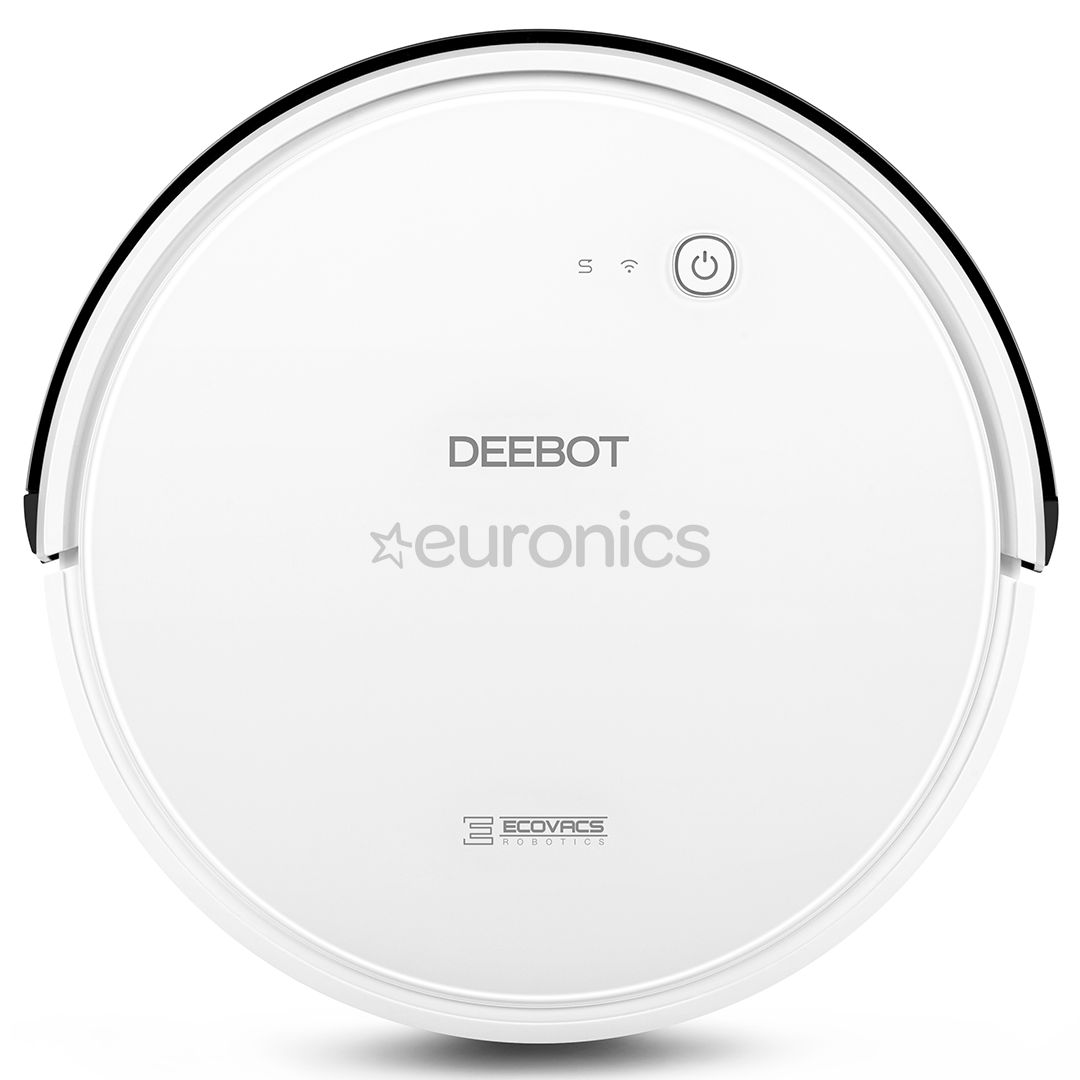 Ecovacs, sausā un mitrā uzkopšana, balta/melna - Robots putekļu sūcējs