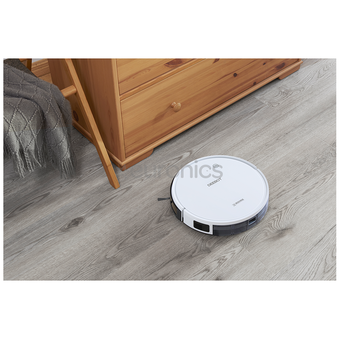 Ecovacs, sausā un mitrā uzkopšana, balta/melna - Robots putekļu sūcējs