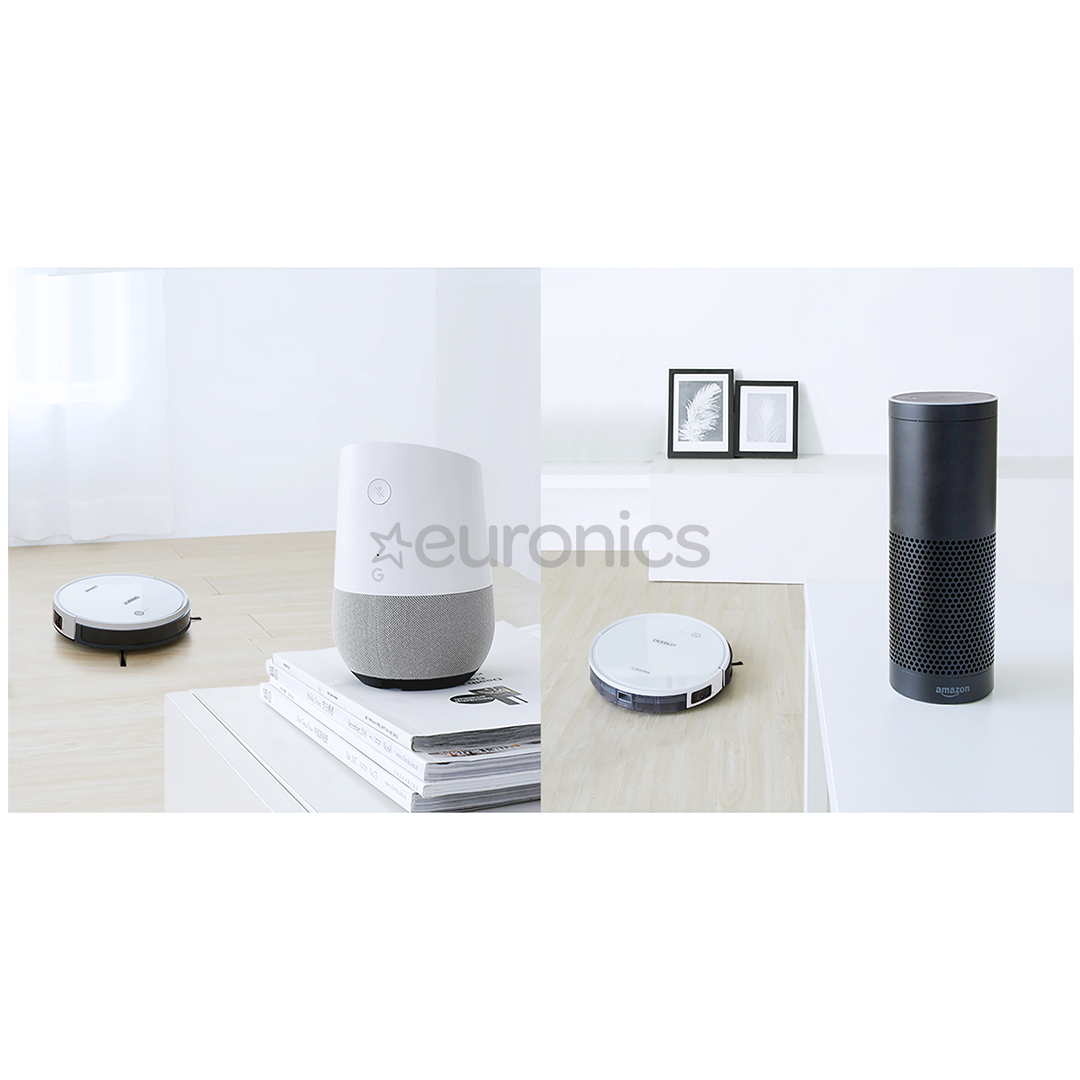 Ecovacs, sausā un mitrā uzkopšana, balta/melna - Robots putekļu sūcējs