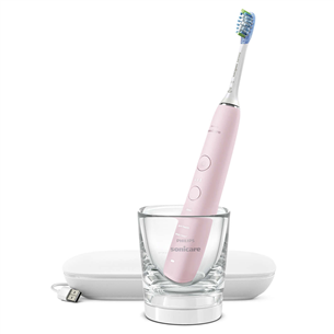 Philips Sonicare DiamondClean 9000, ceļojumu futrālis, balta/rozā - Elektriskā zobu birste