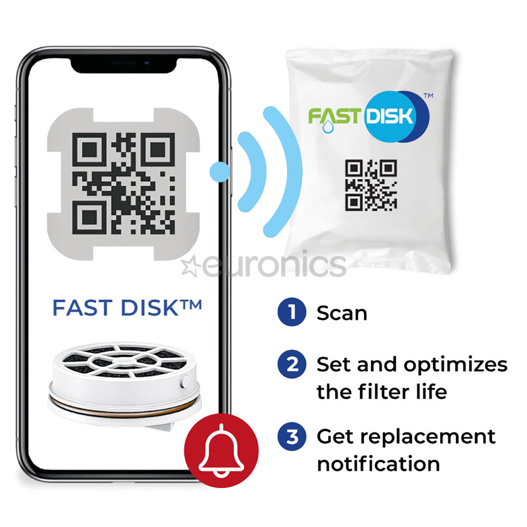 Laica GlaSSmart, 1.1 L - Pudele ar filtru