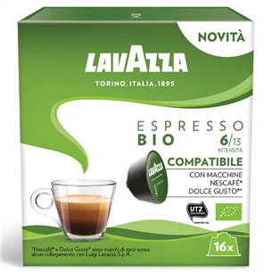 Coffee capsules Lavazza Nescafe Dolce Gusto Espresso Bio