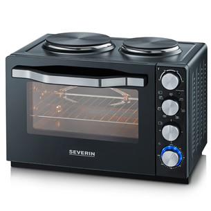 Severin, 30 L, 2500 W, melna - Mini krāsniņa