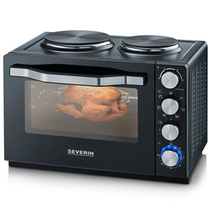 Severin, 30 L, 2500 W, melna - Mini krāsniņa