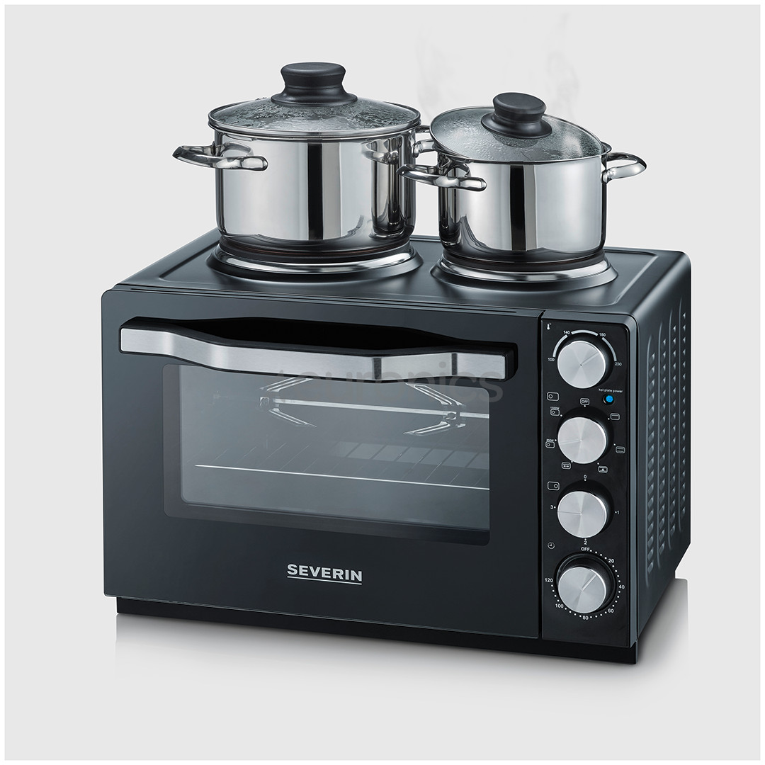 Severin, 30 L, 2500 W, melna - Mini krāsniņa