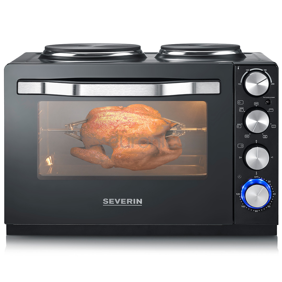Severin, 30 L, 2500 W, melna - Mini krāsniņa