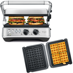 Sage the BBQ & Press™ + waffle plates, black/inox - Grill bundle