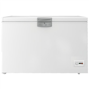 Beko, platums 129 cm, 284 L, balta - Lādes tipa saldētava