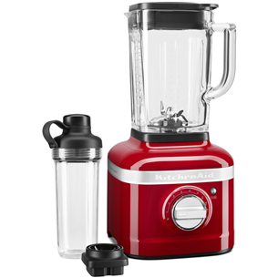 KitchenAid Artisan K400, 1200 W, 1.4 L, sarkana - Blenderis + sporta pudele