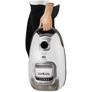 Tefal Silence Force Allergy+, 400 W, white/grey - Vacuum cleaner
