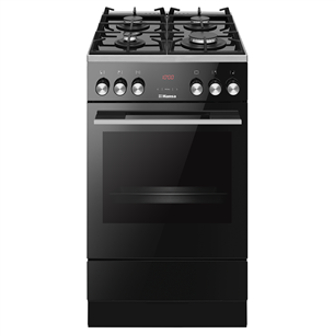 Hansa, 10 programs, 62 L, inox - Freestanding Gas Cooker with Electric Oven FCML59325