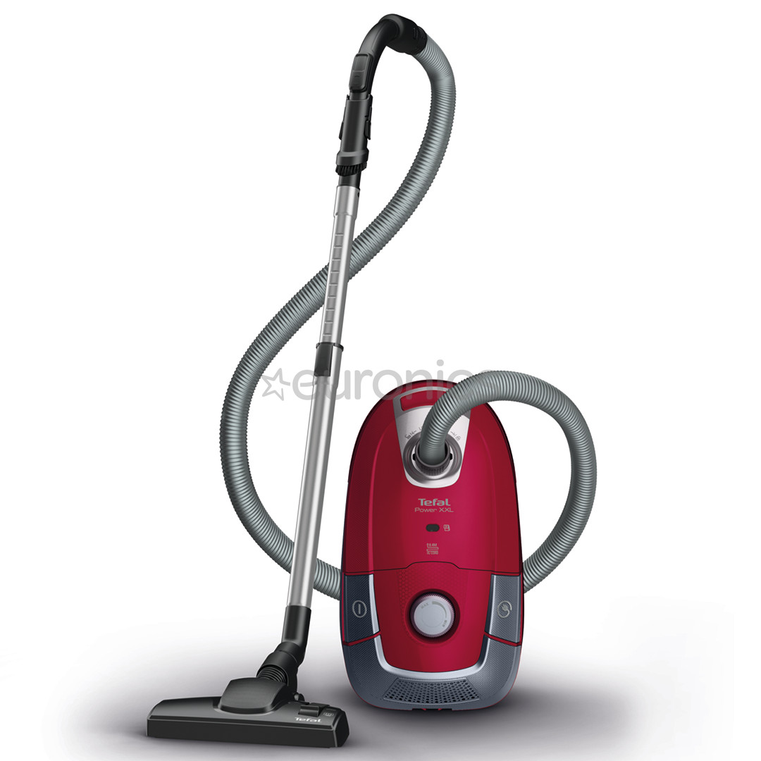 Tefal Power XXL, 450 W, sarkana/pelēka - Putekļu sūcējs