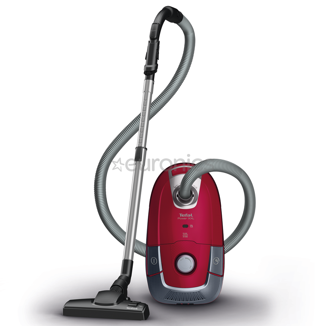 Tefal Power XXL, 450 W, sarkana/pelēka - Putekļu sūcējs