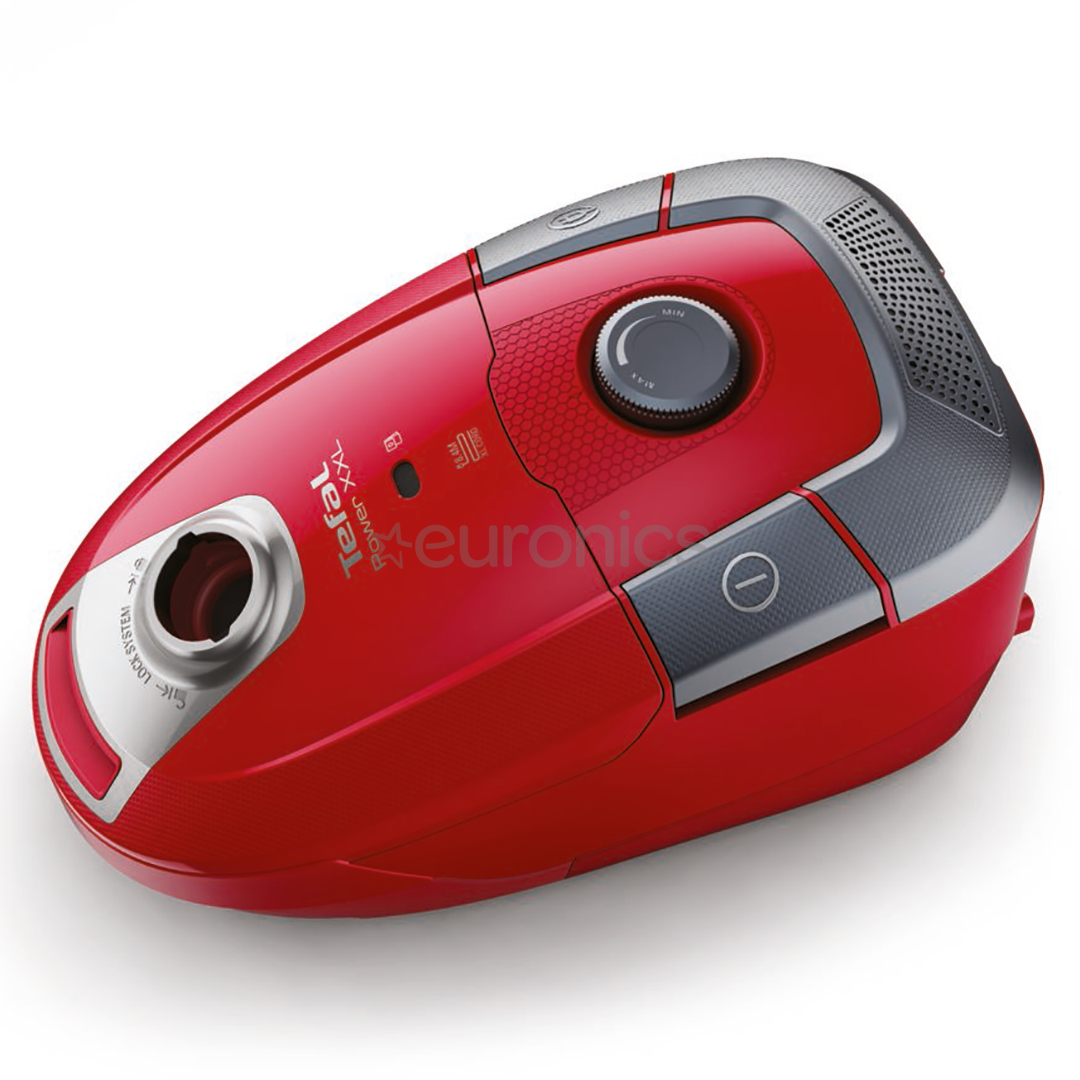 Tefal Power XXL, 450 W, sarkana/pelēka - Putekļu sūcējs