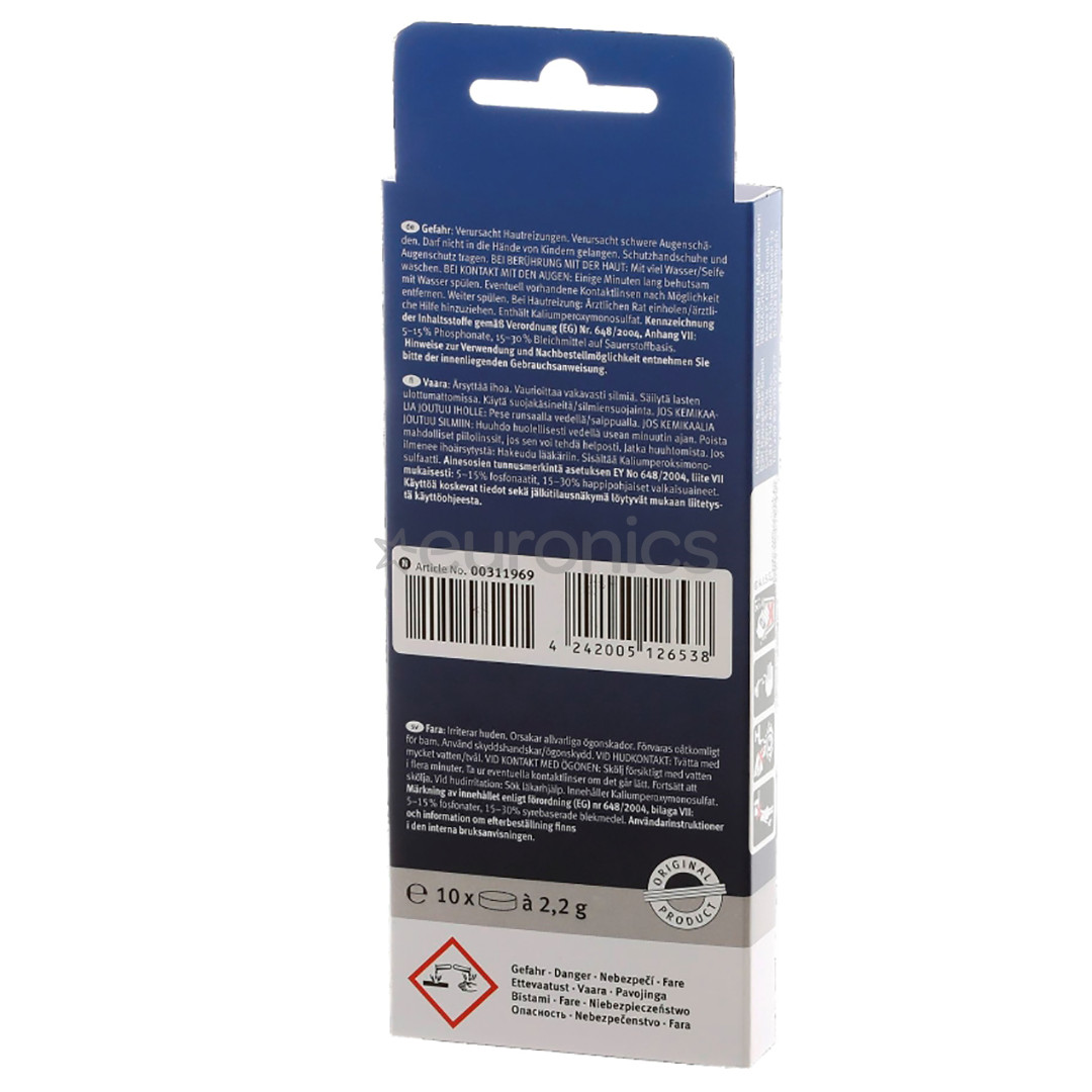 Bosch Siemens, 10 шт. - Таблетки для очистки кофемашины