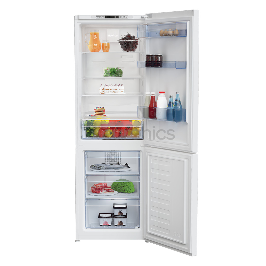 Beko, NeoFrost, augstums 185.2 cm, 324 L, balta - Ledusskapis