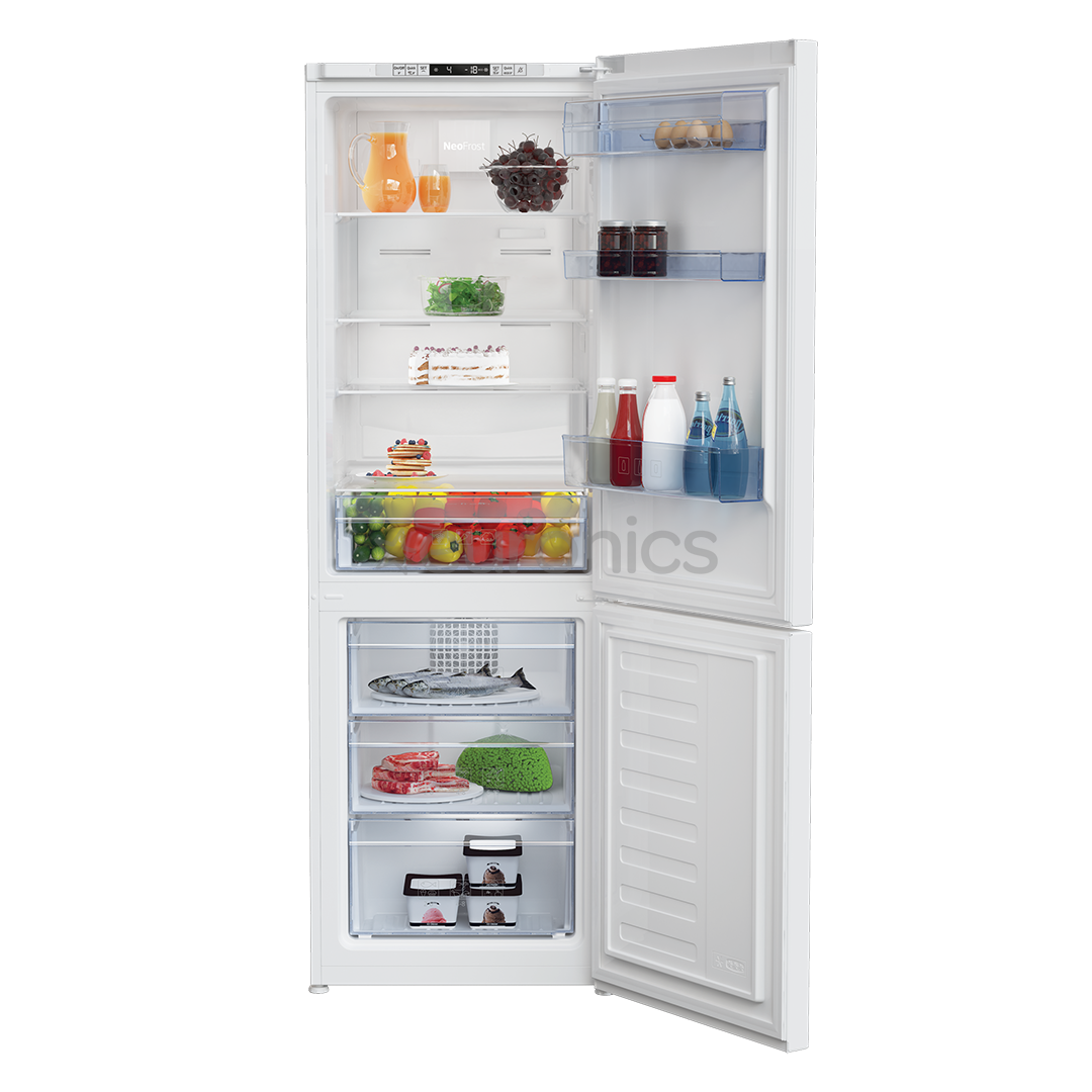 Beko, NeoFrost, augstums 185.2 cm, 324 L, balta - Ledusskapis
