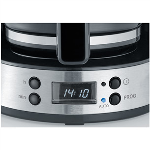 Severin, резервуар для воды 1,4 л, черный/нерж. сталь - КофеКапельная кофеварка арка с таймером