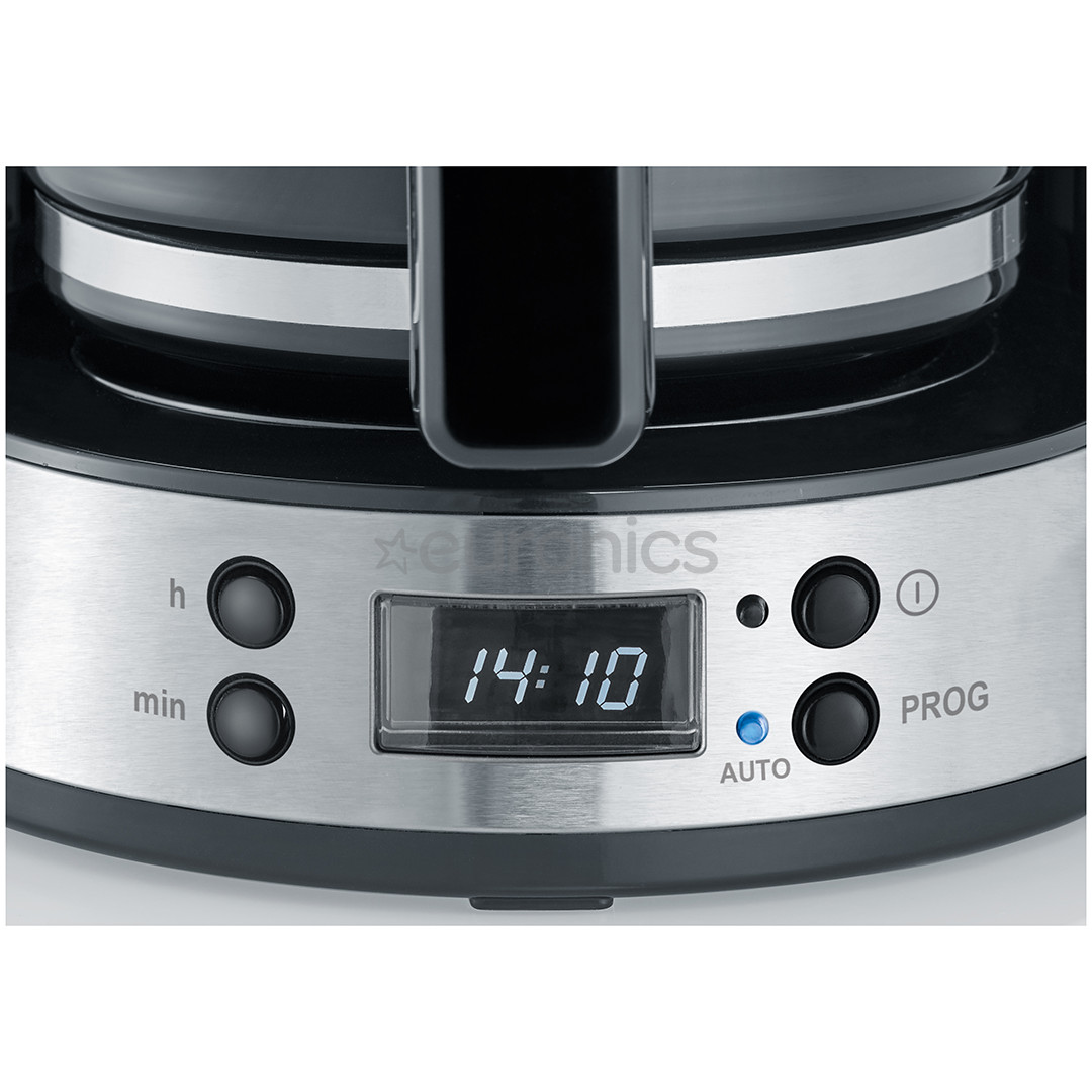 Severin, резервуар для воды 1,4 л, черный/нерж. сталь - КофеКапельная кофеварка арка с таймером