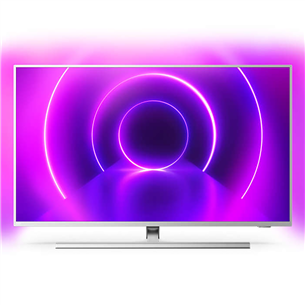 Philips LCD 4K UHD, 58", central stand, silver - TV